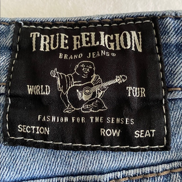 True Religion Billie Mid Rise Straight Saltwater Wash Size 31 - Picture 10 of 14